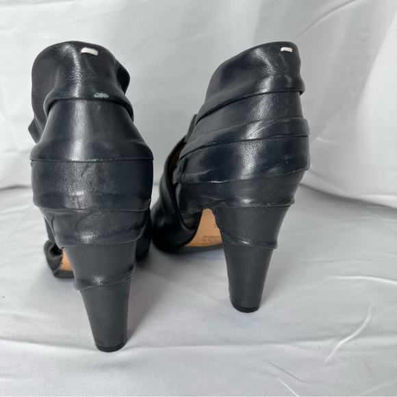 Maison Martin Margiela Ruched Soft Leather Booties 39 8.5 - Picture 4 of 9